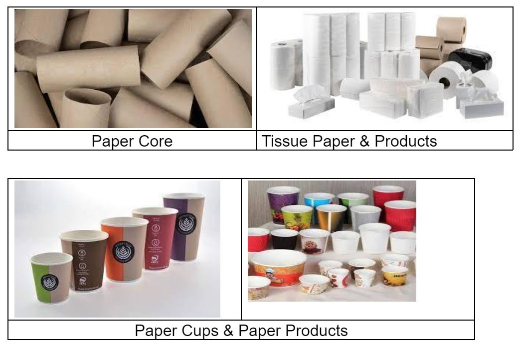 Disposable Paper Products for Food/Industrial Packaging